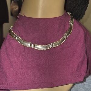 Elegant Silver and Gold Necklace